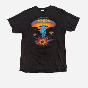 Vintage 2000s Boston Band Tee Shirt Sz Medium OG Graphic Classic Rare Y2K